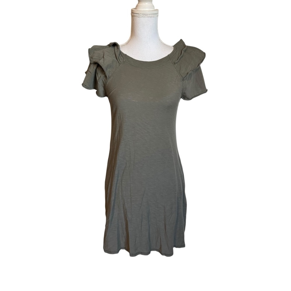 Nation LTD Freddie Dress in Thicket Grey Green Small